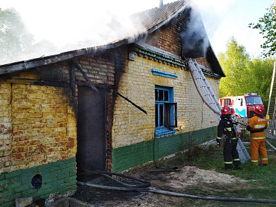 В Тышковичах на пожаре погиб мужчина