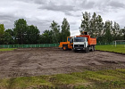 Строится футбольная коробка в Мотоле