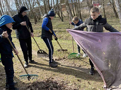 Трудовой десант «Чистый двор – добрая традиция»